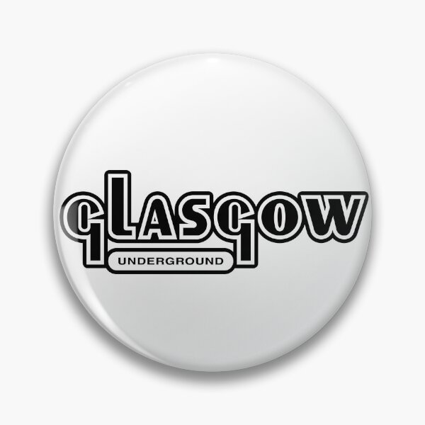 Artikelvorschau, Glasgow Underground (schwarzer Text) entworfen und verkauft von futurytmi.