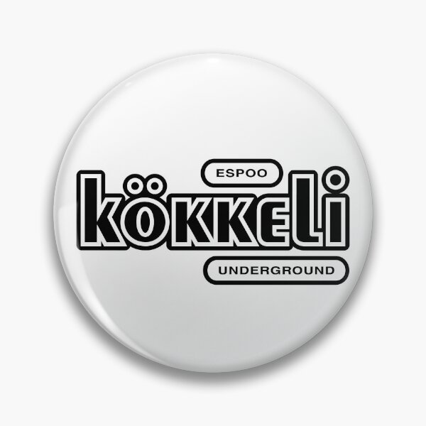 Item preview, Espoo Kökkeli Underground (musta teksti) designed and sold by futurytmi.