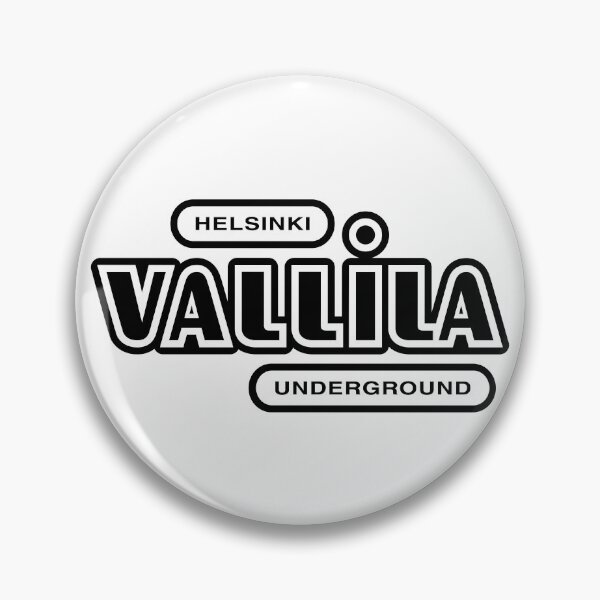 Item preview, Helsinki Vallila Underground (musta teksti) designed and sold by futurytmi.