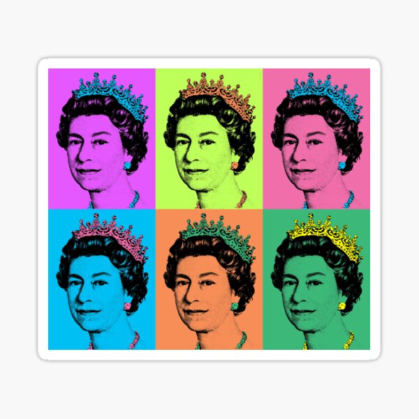 Queen Elizabeth II England Sticker