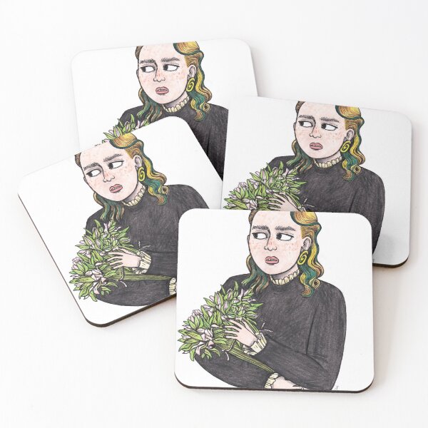 Item preview, Girl with Yellow Hair and Water Lilies designed and sold by sadnettles.