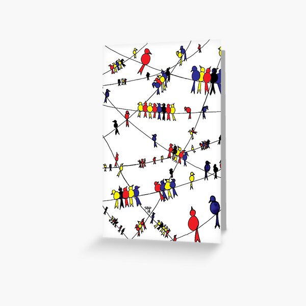 Item preview, BIRDS ON WIRES designed and sold by SethBondPerry.