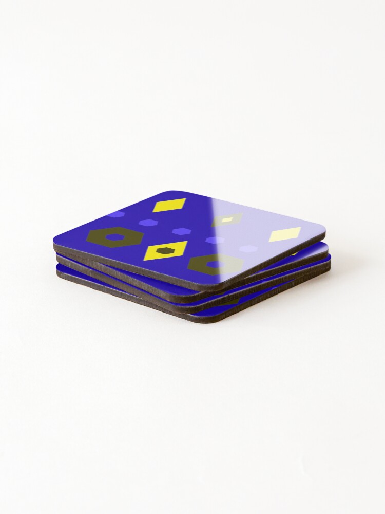 Thumbnail 4 of 5, Coasters (Set of 4), Geometric Pattern Collection Seamless Surface Pattern designed and sold by SaskiaDesign.