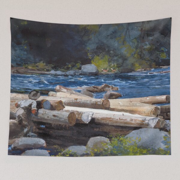Item preview, Hudson River by Winslow Homer (1892) designed and sold by allhistory.