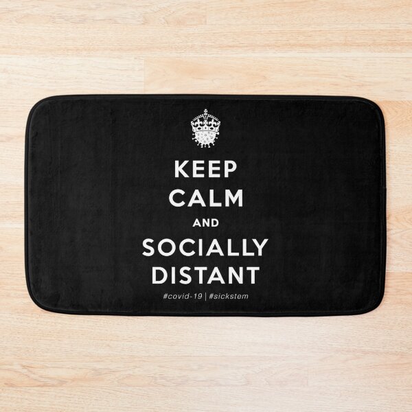 Item preview, keep calm and socially distant  designed and sold by filippobassano.