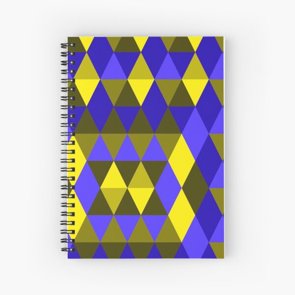 Geometric Pattern Collection Seamless Surface Pattern Spiral Notebook