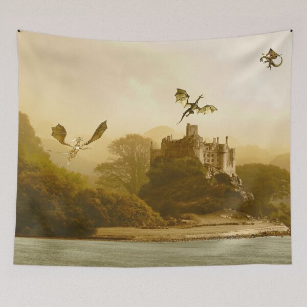 Item preview, Dragons At Fantasy Castle designed and sold by Terri Waters Photography & Design.