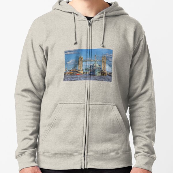 London 25 Zipped Hoodie