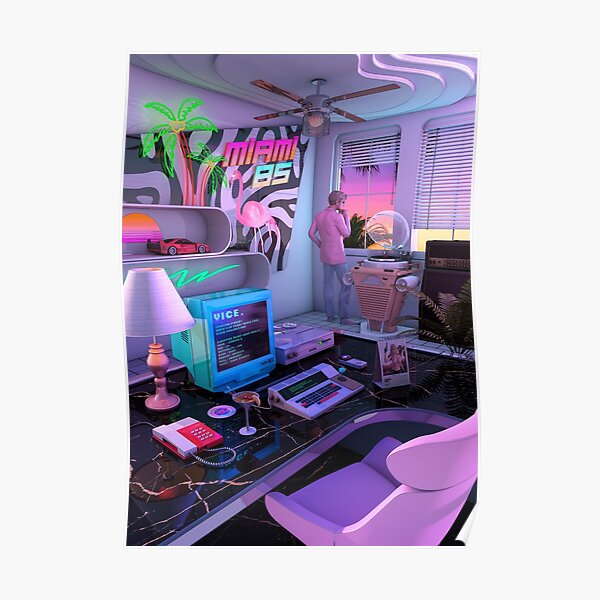 Synthwave Miami 85 Poster