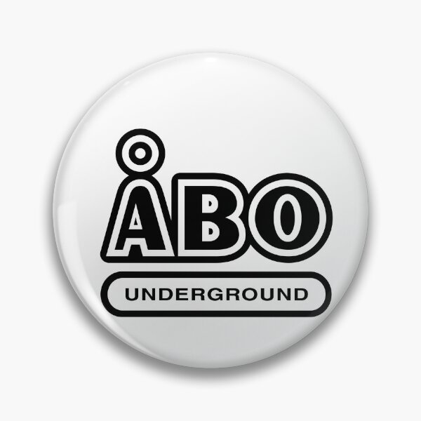 Item preview, Åbo Underground (musta teksti) designed and sold by futurytmi.