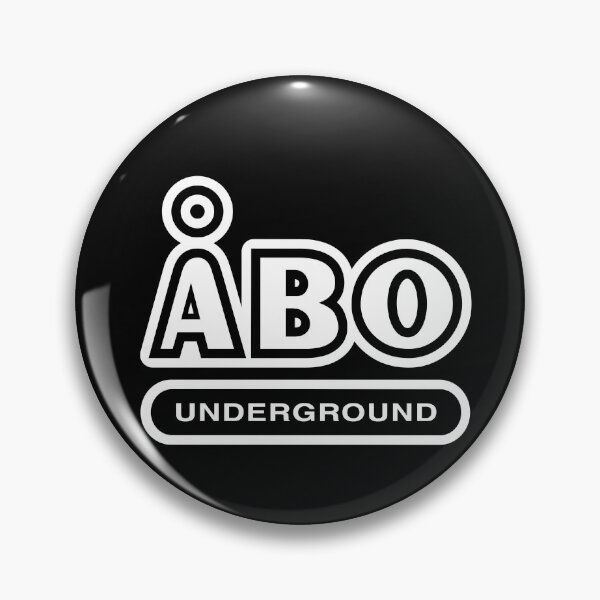 Item preview, Åbo Underground (valkoinen teksti) designed and sold by futurytmi.