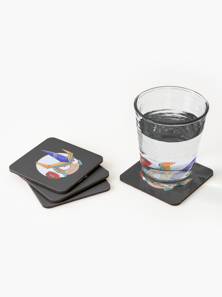 Alternate view of rick and morty samurai Coasters (Set of 4)
