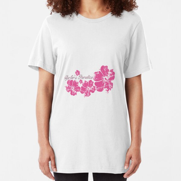 Surfer's Paradise - Design in Vintage-look Slim Fit T-Shirt