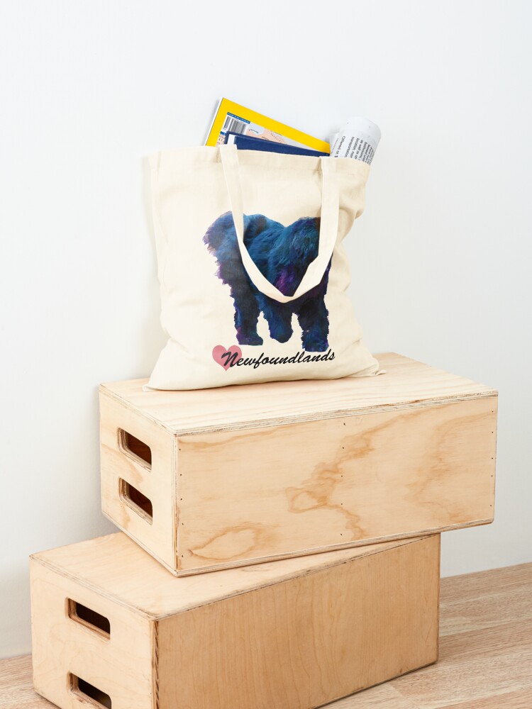 Alternate view of I Love Newfoundlands Tote Bag
