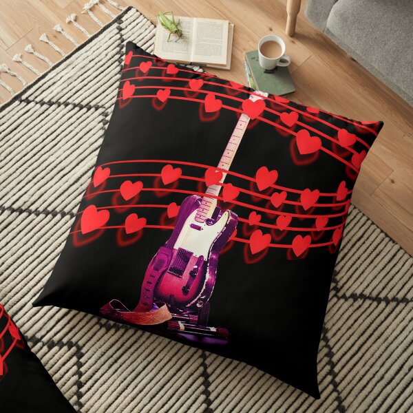 You Can Play On My Heartstrings Floor Pillow