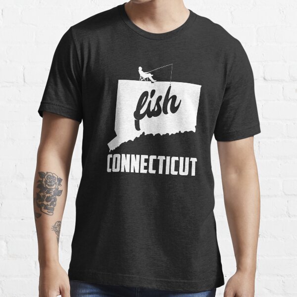Vista previa del artículo con la obra «Fish Connecticut State Pride Fishing producto», diseñado y vendido por jakehughes2015.
