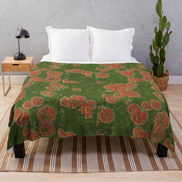 Item preview, Daisies (orange & green) designed and sold by zuluspice.