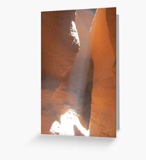 slot canyon Greeting Card