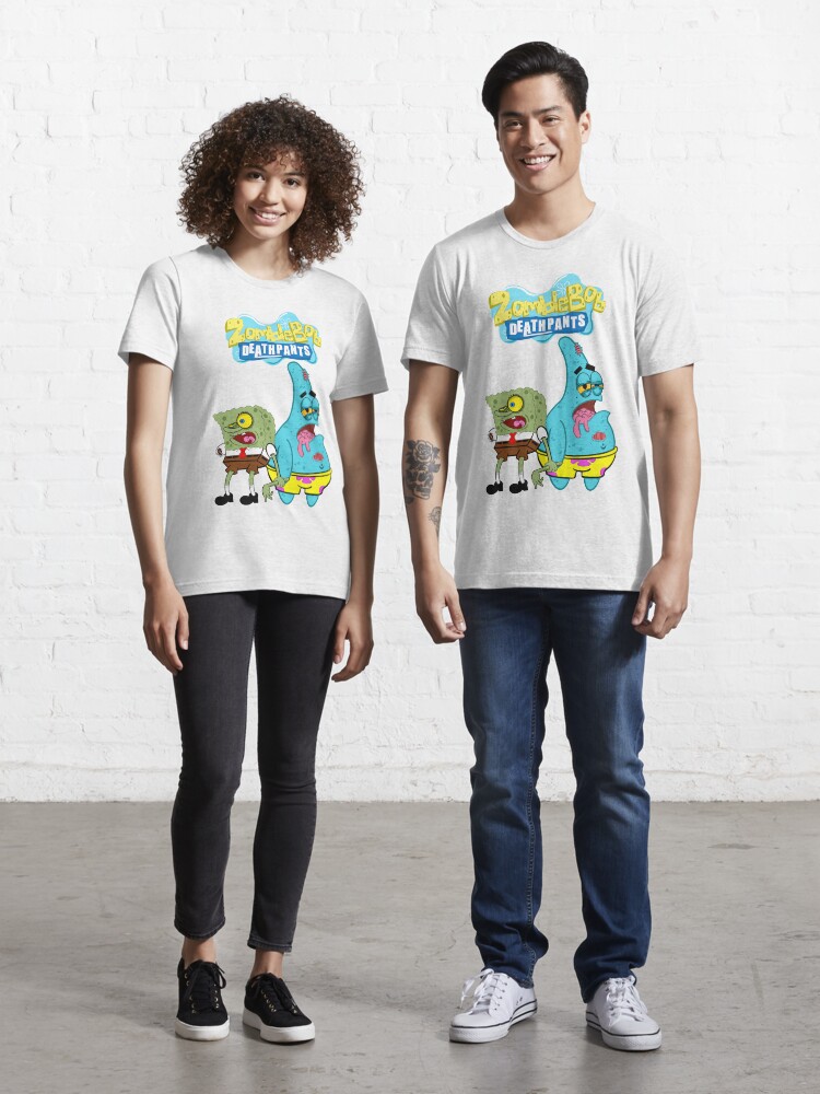 Camiseta Hombre Bob Esponja Zombie T-shirt Estampada Camiseta Hombre Bob Esponja Zombie T-shirt Estampada