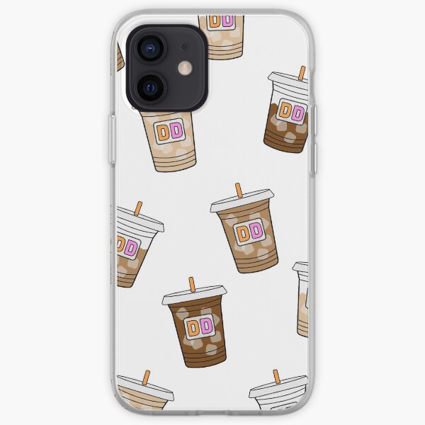Dunkin Iced Coffee Print iPhone Soft Case