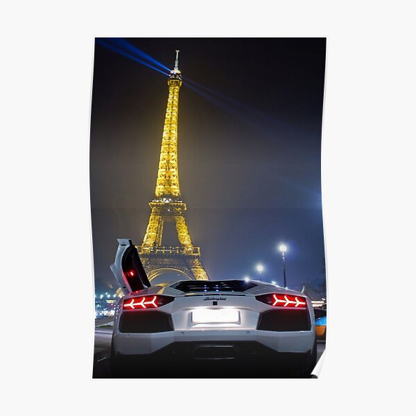 Lamborghini Paris - Luxury Design Poster