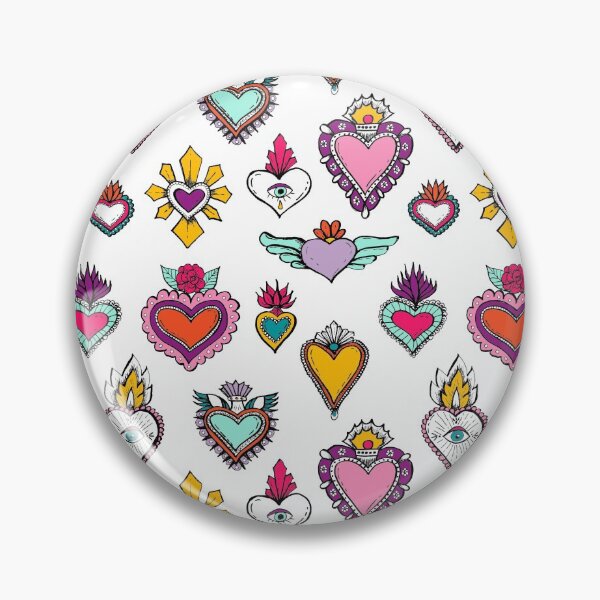 Item preview, Ex Voto Sacred Heart Pattern - Multicolor designed and sold by alexixela.
