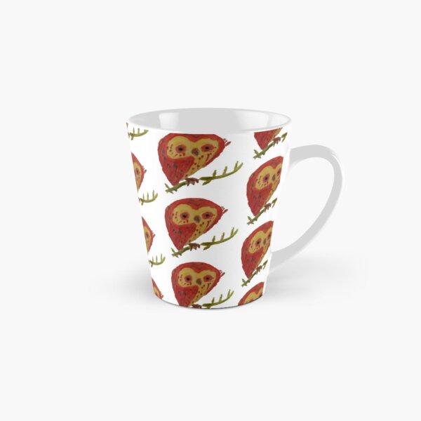 Kooky Heart Owl on a Branch Tall Mug