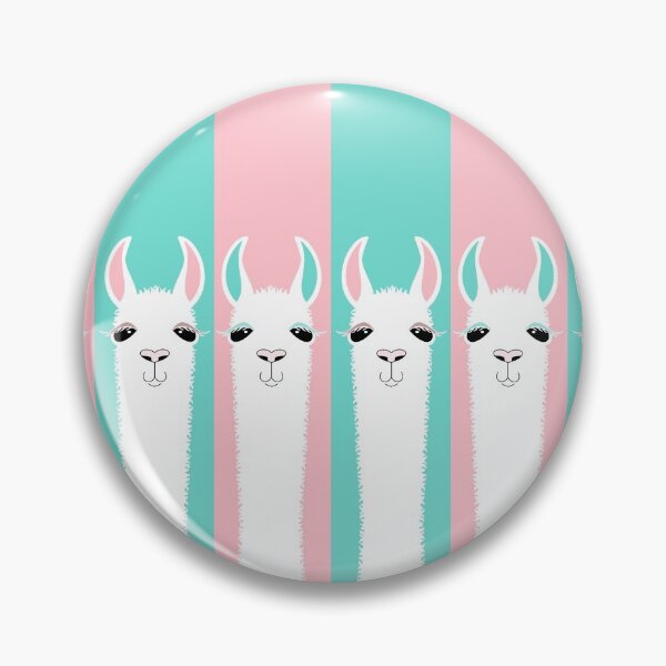 Item preview, FOUR LLAMA ON PINK AND BLUE designed and sold by Jean Gregory Evans.