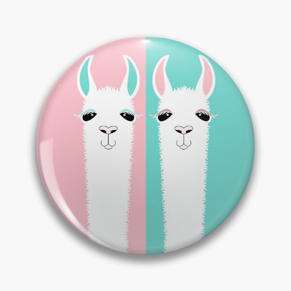 Item preview, TWO LLAMA ON PINK AND BLUE designed and sold by Jean Gregory Evans.