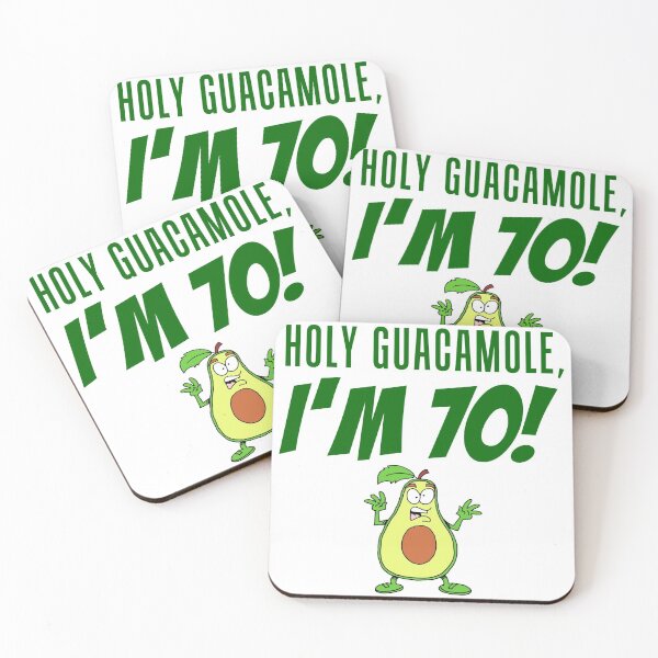 Item preview, Holy Guacamole I'm 70 Funny Cartoon Avocado  designed and sold by jaycartoonist.