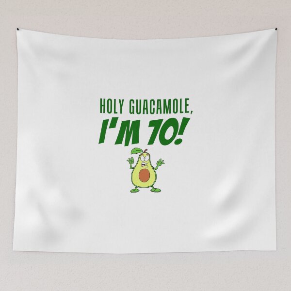 Item preview, Holy Guacamole I'm 70 Funny Cartoon Avocado  designed and sold by jaycartoonist.