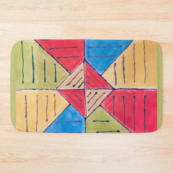 Item preview, Diamond Rainbow Square Geometric Print designed and sold by Jeffrey Louis Salkilld.