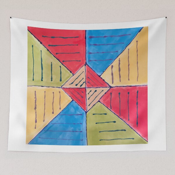 Item preview, Diamond Rainbow Square Geometric Print designed and sold by Jeffrey Louis Salkilld.
