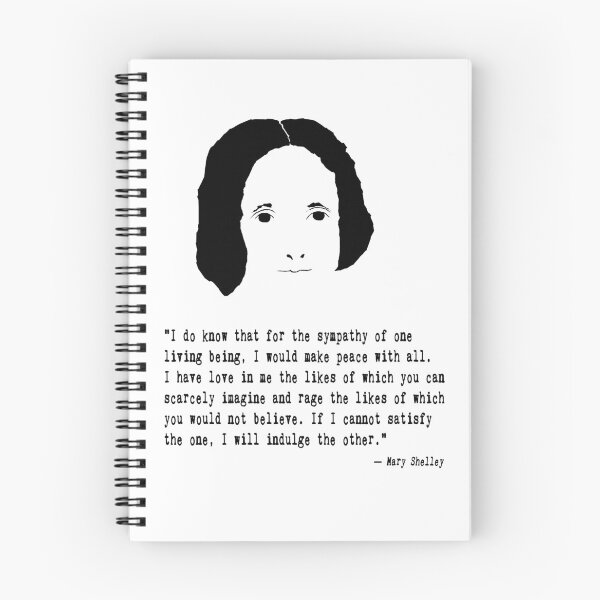 Item preview, Mary Shelley Frankenstein Quote designed and sold by The Dead  Writers Circle.