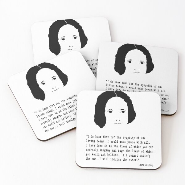 Item preview, Mary Shelley Frankenstein Quote designed and sold by The Dead  Writers Circle.