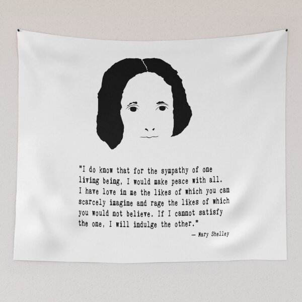 Item preview, Mary Shelley Frankenstein Quote designed and sold by The Dead  Writers Circle.