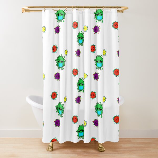 Virus Shower Curtain