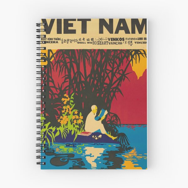 Item preview, Viet Nam vintage travel poster designed and sold by stickart-marek.