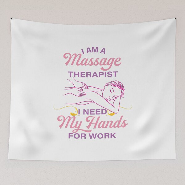 Item preview, I Am A Massage Therapist, I Need My Hands For Work designed and sold by AscendMerch.