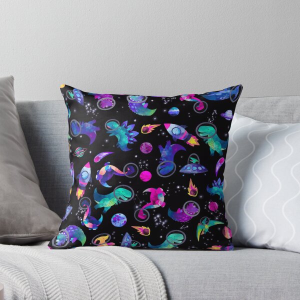 Item preview, Space Dinosaur Astronauts Watercolor Pink Purple Pattern designed and sold by SamAnnDesigns.