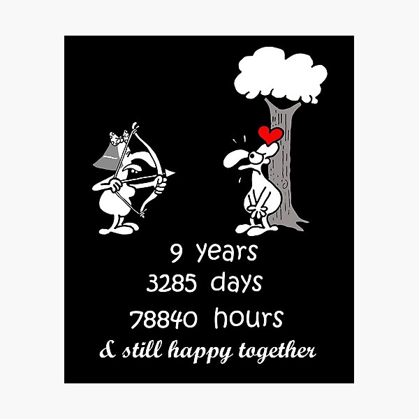 Impression Photo 7e Cadeau D Anniversaire De Mariage Pour Lui Ses 7 Ans Ensemble 7e Annee De Mariage Anniversaire Couple Drole Correspondant Par Stella1 Redbubble
