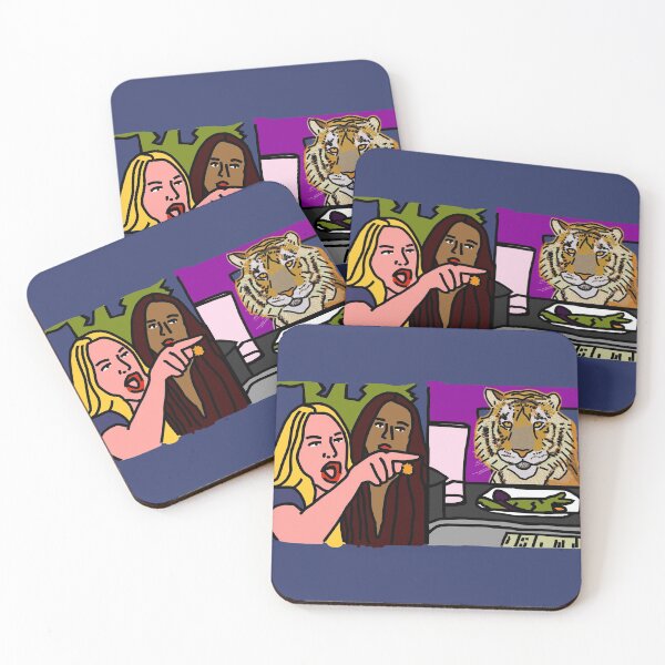 Item preview, Woman Yelling At Cat Memes with a Tiger designed and sold by ellenhenry.