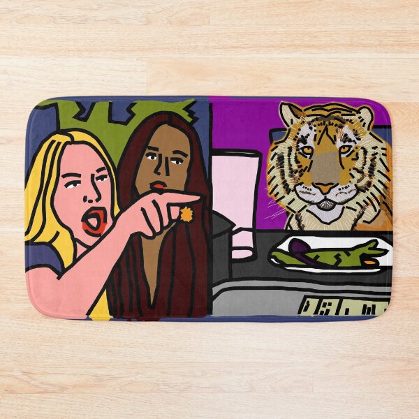 Item preview, Woman Yelling At Cat Memes with a Tiger designed and sold by ellenhenry.