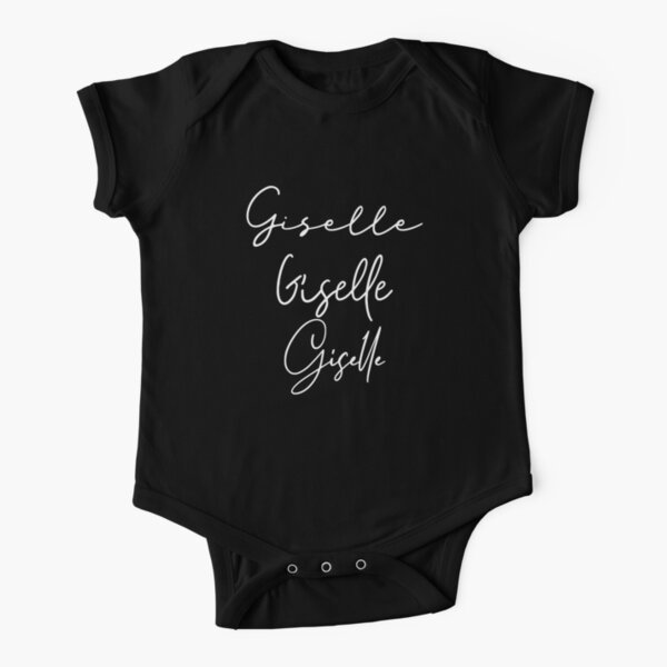 Giselle Fashion Typo Girly Name Short Sleeve Baby One-Piece