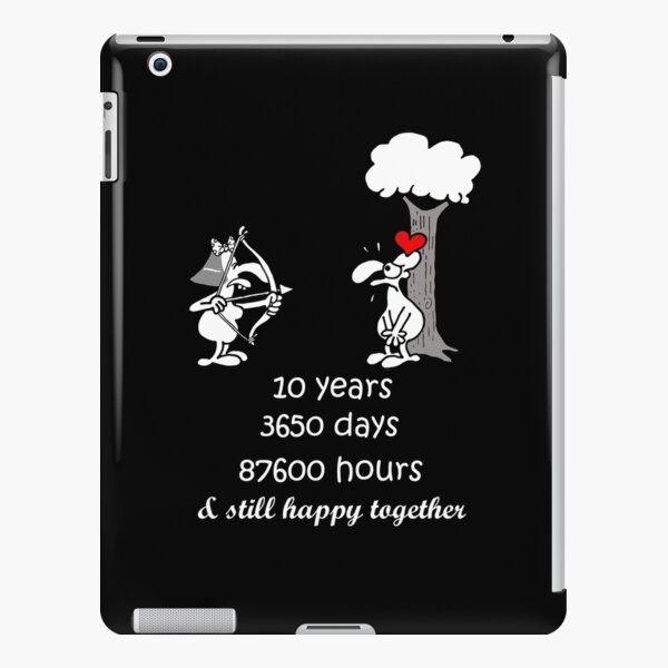 12th Wedding Anniversary Gift For Him Her 12 Years Together 12th Year Of Marriage Anniversary Funny Couple Matching Ipad Case Skin By Stella1 Redbubble