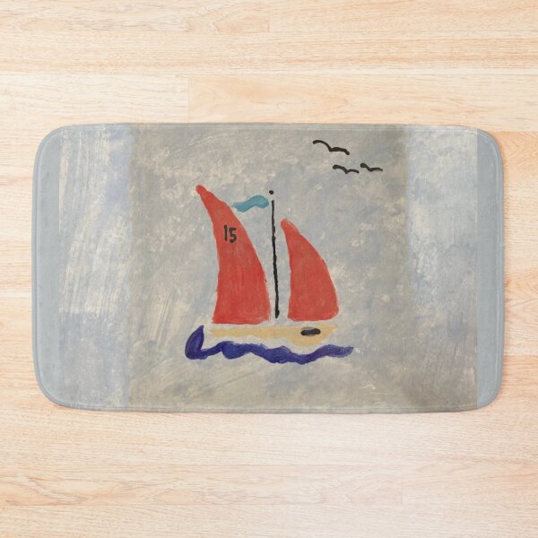 Item preview, Red Sails on a Little Racing Boat designed and sold by Jeffrey Louis Salkilld.