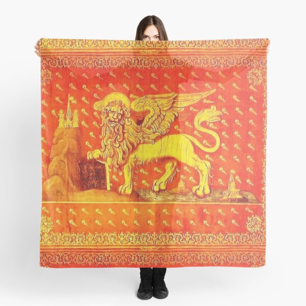 VENICE. Flag of Republic of Venice. (Detail). Scarf