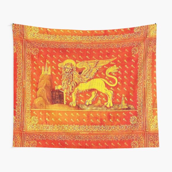 VENICE. Flag of Republic of Venice. (Detail). Tapestry