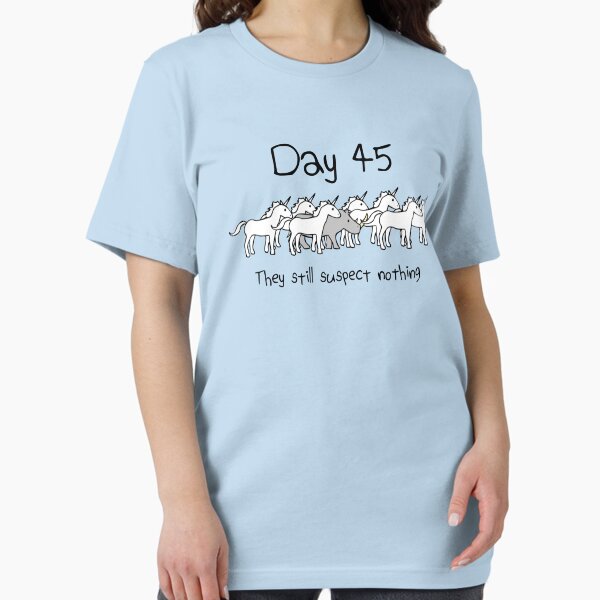 Item preview, Day 45. They still suspect nothing. (Rhino + Unicorns) designed and sold by jezkemp.