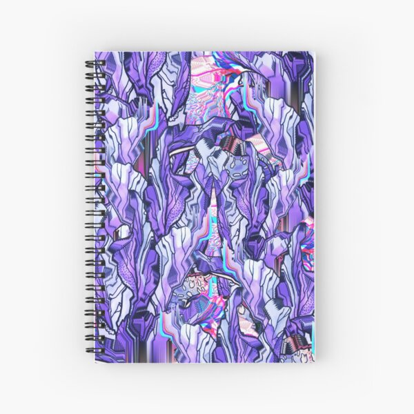 Glitch Iris Spiral Notebook